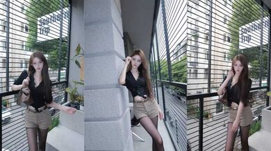 杭州高冷名媛 邢钱雨涵 人前优雅端庄人后淫荡母狗 被前男友带去3P 扯烂丝袜爆操到虚脱！